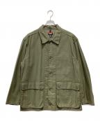 NANGAナンガ）の古着「BACK SATIN COVERALL/バックサテンカバーオール」｜グリーン