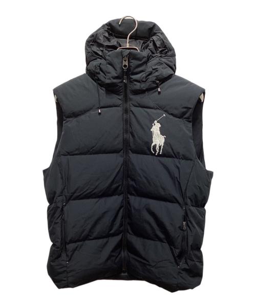 POLO RALPH LAUREN（ポロ・ラルフローレン）POLO RALPH LAUREN (ポロ・ラルフローレン) ダウンベスト ブラック サイズ:Lの古着・服飾アイテム