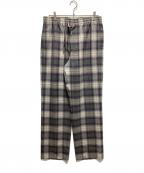 AURALEEオーラリー）の古着「SUPER LIGHT WOOL CHECK EASY SLACKS」｜グレー