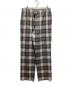 AURALEE（オーラリー）の古着「SUPER LIGHT WOOL CHECK EASY SLACKS」｜グレー