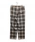 AURALEE (オーラリー) SUPER LIGHT WOOL CHECK EASY SLACKS グレー サイズ:５：14000円