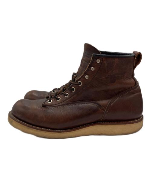 RED WING（レッドウィング）RED WING (レッドウィング) ラインマンブーツ　07年製　2906 ブラウン サイズ:8 1/2の古着・服飾アイテム