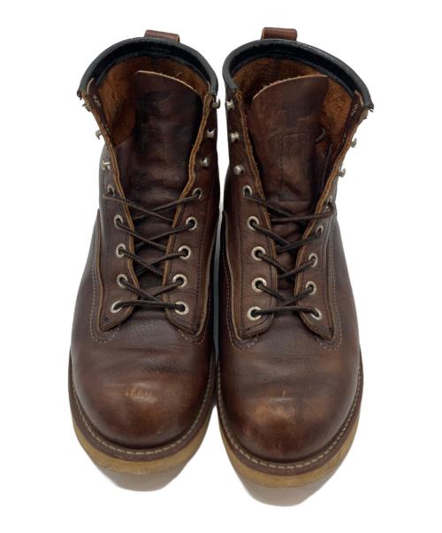 RED WING（レッドウィング）RED WING (レッドウィング) ラインマンブーツ　07年製　2906 ブラウン サイズ:8 1/2の古着・服飾アイテム