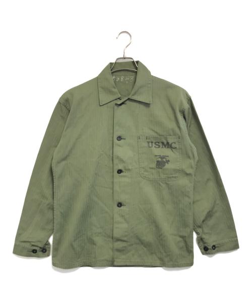 VINTAGE MILITARY（ヴィンテージ ミリタリー）VINTAGE MILITARY (ヴィンテージ ミリタリー) US ARMY USMC P-41 HBTジャケット オリーブ サイズ:表記なしの古着・服飾アイテム