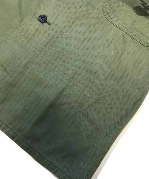 VINTAGE MILITARY（ヴィンテージ ミリタリー）VINTAGE MILITARY (ヴィンテージ ミリタリー) US ARMY USMC P-41 HBTジャケット オリーブ サイズ:表記なしの古着・服飾アイテム