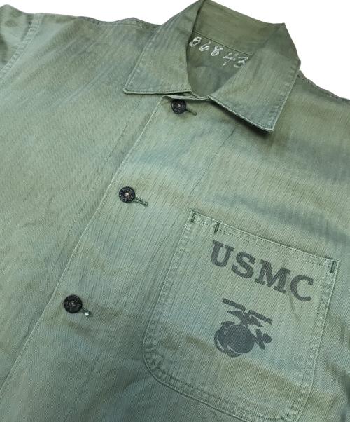 VINTAGE MILITARY（ヴィンテージ ミリタリー）VINTAGE MILITARY (ヴィンテージ ミリタリー) US ARMY USMC P-41 HBTジャケット オリーブ サイズ:表記なしの古着・服飾アイテム