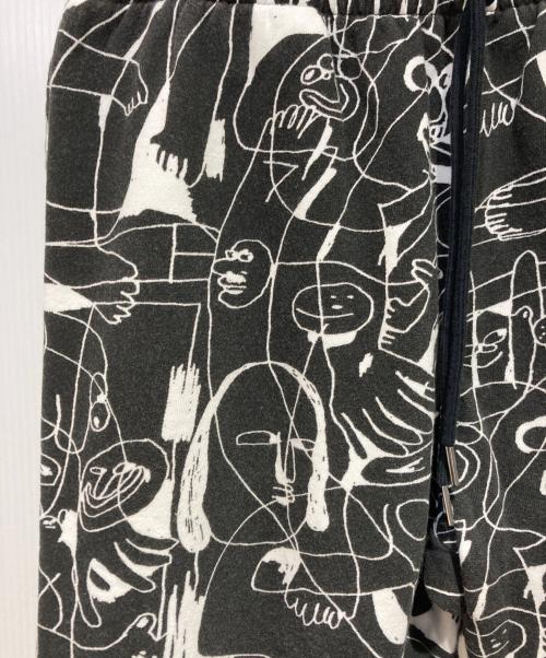 CELINE（セリーヌ）CELINE (セリーヌ) グラフィックプリントスウェットパンツ ブラック サイズ:Ｌの古着・服飾アイテム