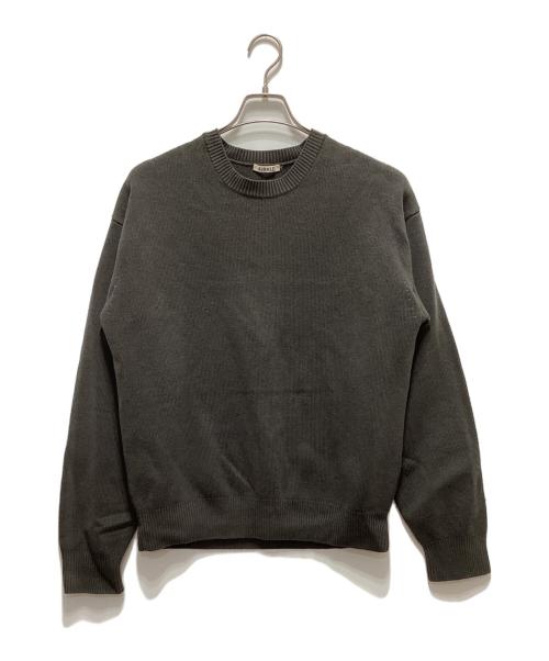 AURALEE（オーラリー）AURALEE (オーラリー) FRENCH MERINO STONE WASHED KNIT グレー サイズ:4の古着・服飾アイテム
