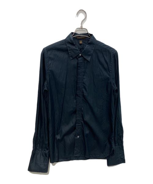 LOUIS VUITTON（ルイ ヴィトン）LOUIS VUITTON (ルイ ヴィトン) 比翼シャツ ブラック サイズ:Sの古着・服飾アイテム