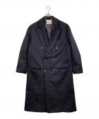 ZARA×SOSHIOTSUKIザラ×ソウシ オオツキ）の古着「25AWオーバーサイズフィット ピンストライプ柄コート」｜ネイビー