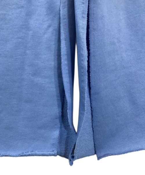 MM6 Maison Margiela（エムエムシックスメゾンマルジェラ）MM6 Maison Margiela (エムエムシックスメゾンマルジェラ) スウェットワイドパンツ ライトブルー サイズ:Y16の古着・服飾アイテム