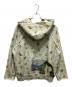 UNDERCOVER (アンダーカバー) 総柄T/Cパイル裏毛タチキリカサネハギフーディー CREAM BASE サイズ:4：16000円