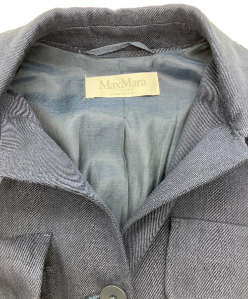 MaxMara（マックスマーラ）MaxMara (マックスマーラ) ジャケット　23104138386 ネイビー サイズ:40の古着・服飾アイテム