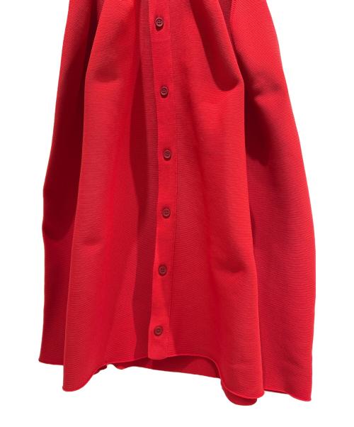 CFCL（シーエフシーエル）CFCL (シーエフシーエル) POTTERY SHORT SLEEVE CARDIGAN DRESS/ポッタリー ショートスリーブ カーディガン ドレス レッド サイズ:1の古着・服飾アイテム