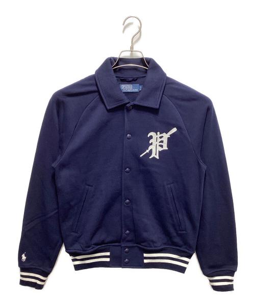POLO RALPH LAUREN（ポロ・ラルフローレン）POLO RALPH LAUREN (ポロ・ラルフローレン) スウェットスタジャン ネイビー サイズ:XSの古着・服飾アイテム