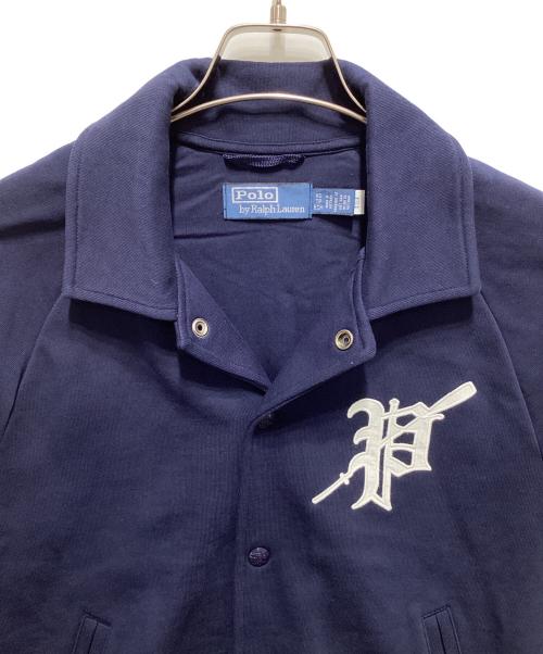 POLO RALPH LAUREN（ポロ・ラルフローレン）POLO RALPH LAUREN (ポロ・ラルフローレン) スウェットスタジャン ネイビー サイズ:XSの古着・服飾アイテム