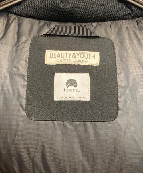 BEAUTY&YOUTH（ビューティーアンドユース）BEAUTY&YOUTH (ビューティーアンドユース) KOMATSU (コマツ) ダウンジャケット ブラック サイズ:Lの古着・服飾アイテム