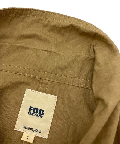 F.O.B FACTORY（エフオービー ファクトリー）F.O.B FACTORY (エフオービー ファクトリー) フレンチ シャツジャケット ベージュ サイズ:1の古着・服飾アイテム
