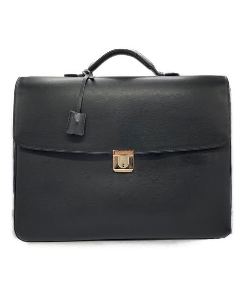 ERMENEGILDO ZEGNA（エルメネジルド・ゼニア）Ermenegildo Zegna (エルメネジルド・ゼニア) ブリーフケース ブラック サイズ:-の古着・服飾アイテム
