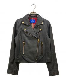 BLUE LABEL CRESTBRIDGE（ブルーレーベルクレストブリッジ）の古着「ダブルライダース レザージャケット」｜ブラック