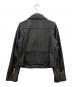 BLUE LABEL CRESTBRIDGE (ブルーレーベルクレストブリッジ) ダブルライダース レザージャケット ブラック サイズ:38：12000円