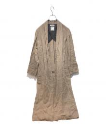 MADISON BLUE（マディソンブルー）の古着「GOWN COAT LINEN TWILL」｜ベージュ