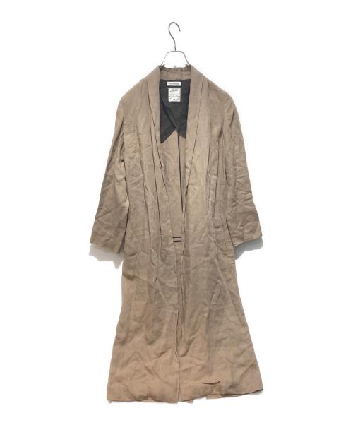MADISON BLUE（マディソンブルー）MADISON BLUE (マディソンブルー) GOWN COAT LINEN TWILL ベージュ サイズ:XSの古着・服飾アイテム