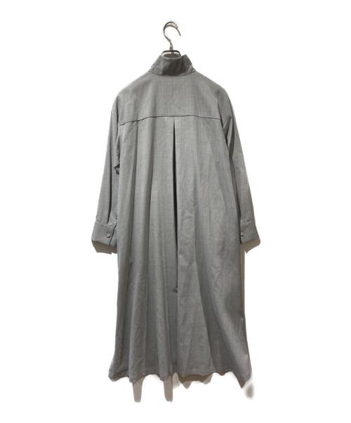 L'EQUIPE（レキップ）L'EQUIPE (レキップ) スタンドカラーシャツワンピース グレー サイズ:SIZE38の古着・服飾アイテム