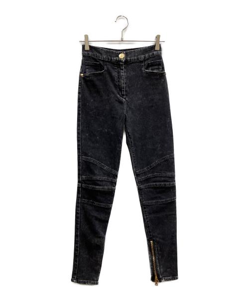 BALMAIN（バルマン）BALMAIN (バルマン) バイカーデニムパンツ ブラック サイズ:36の古着・服飾アイテム