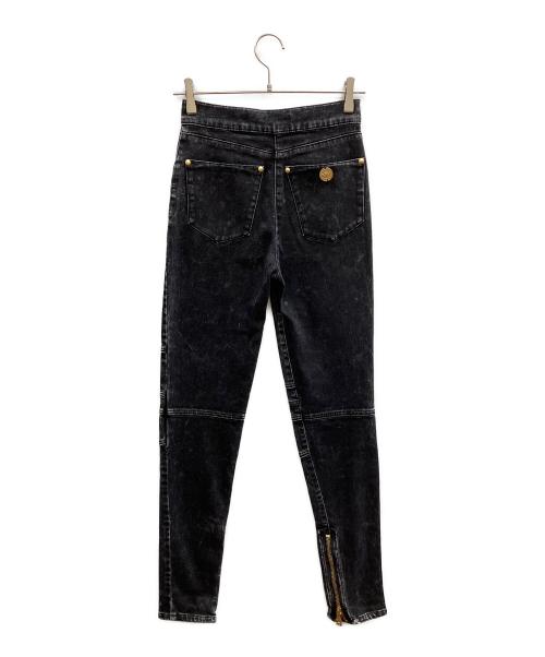 BALMAIN（バルマン）BALMAIN (バルマン) バイカーデニムパンツ ブラック サイズ:36の古着・服飾アイテム