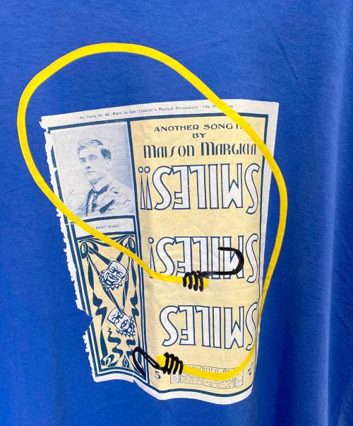 Maison Margiela（メゾンマルジェラ）Maison Margiela (メゾンマルジェラ) プリントTシャツ ブルー サイズ:1 未使用品の古着・服飾アイテム