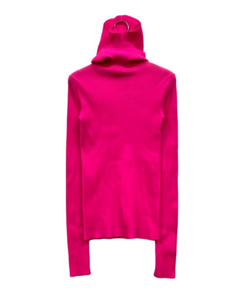 BALENCIAGA（バレンシアガ）BALENCIAGA (バレンシアガ) フーデットリブニット ピンク サイズ:XSの古着・服飾アイテム