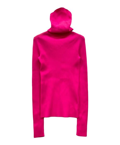 BALENCIAGA（バレンシアガ）BALENCIAGA (バレンシアガ) フーデットリブニット ピンク サイズ:XSの古着・服飾アイテム