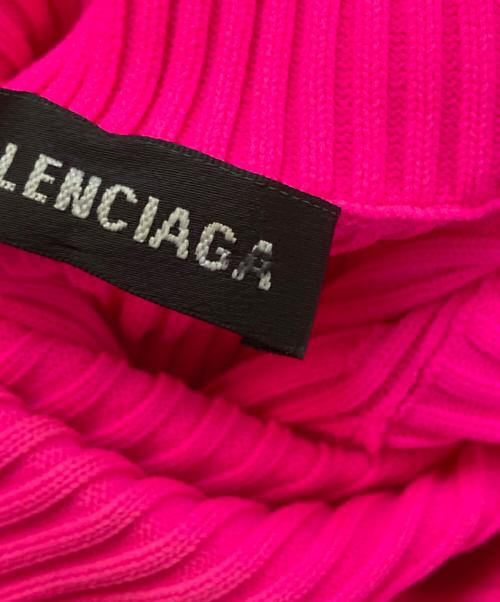 BALENCIAGA（バレンシアガ）BALENCIAGA (バレンシアガ) フーデットリブニット ピンク サイズ:XSの古着・服飾アイテム