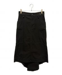 BALENCIAGA（バレンシアガ）の古着「リップストップカーゴスカート　642176」｜ブラック