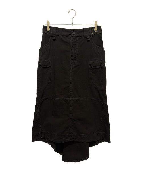 BALENCIAGA（バレンシアガ）BALENCIAGA (バレンシアガ) リップストップカーゴスカート　642176 ブラック サイズ:40の古着・服飾アイテム