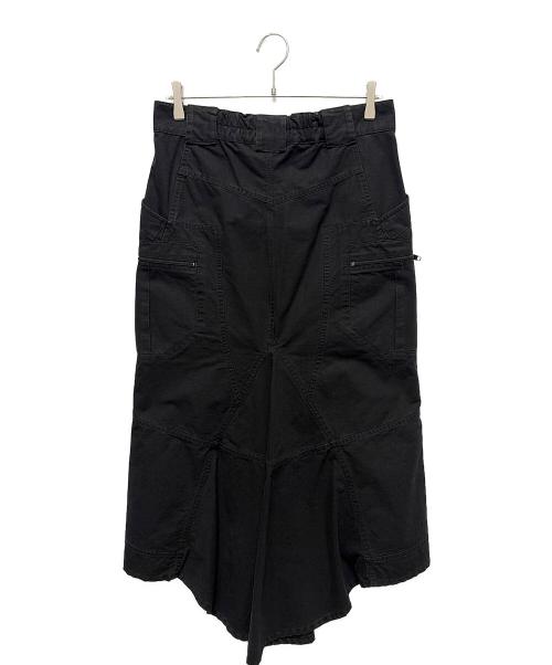 BALENCIAGA（バレンシアガ）BALENCIAGA (バレンシアガ) リップストップカーゴスカート　642176 ブラック サイズ:40の古着・服飾アイテム