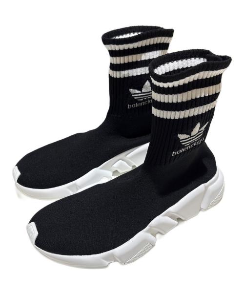 adidas（アディダス）adidas (アディダス) BALENCIAGA (バレンシアガ) ソックススニーカー/スピードトレーナー ブラック サイズ:24の古着・服飾アイテム