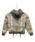 DSQUARED2 (ディースクエアード) ハイブリットフーデッドブルゾン ベージュ×ホワイト サイズ:48：18000円