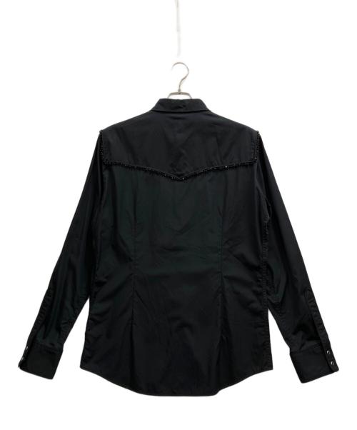 DSQUARED2（ディースクエアード）DSQUARED2 (ディースクエアード) ウエスタンシャツ ブラック サイズ:52の古着・服飾アイテム