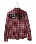 DSQUARED2 (ディースクエアード) バックプリントチェックシャツ レッド×ネイビー サイズ:48：12000円