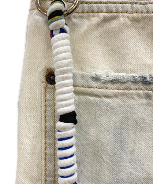 DSQUARED2（ディースクエアード）DSQUARED2 (ディースクエアード) COCONUT CREEK WASH COOL JEANS ブルー×ホワイト サイズ:52の古着・服飾アイテム