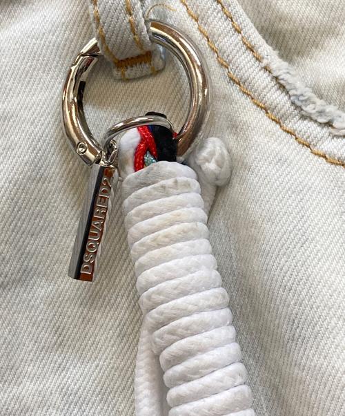 DSQUARED2（ディースクエアード）DSQUARED2 (ディースクエアード) COCONUT CREEK WASH COOL JEANS ブルー×ホワイト サイズ:52の古着・服飾アイテム