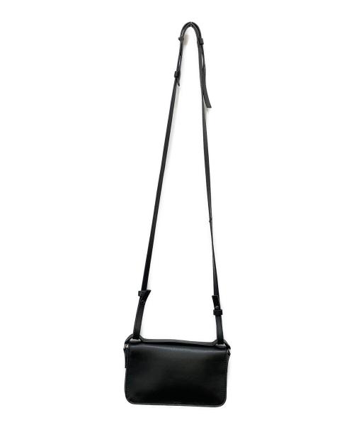 DSQUARED2（ディースクエアード）DSQUARED2 (ディースクエアード) レザーショルダーバッグ ブラックの古着・服飾アイテム