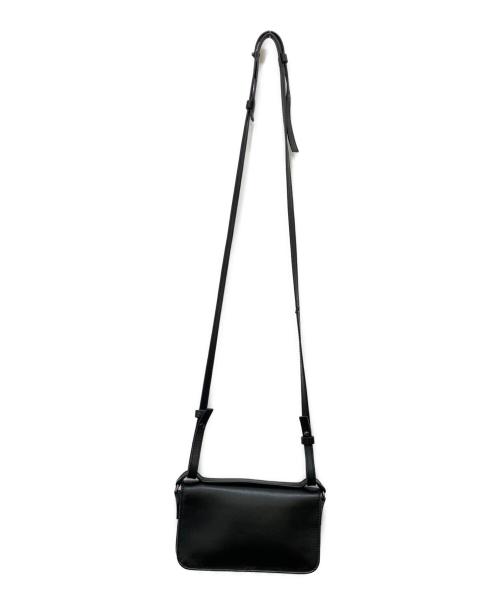 DSQUARED2（ディースクエアード）DSQUARED2 (ディースクエアード) レザーショルダーバッグ ブラックの古着・服飾アイテム