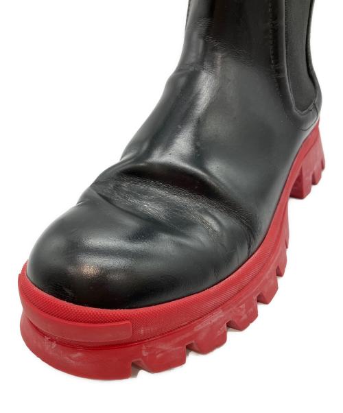DSQUARED2（ディースクエアード）DSQUARED2 (ディースクエアード) TankRain チェルシーブーツ レッド×ブラック サイズ:42の古着・服飾アイテム