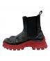 DSQUARED2 (ディースクエアード) TankRain チェルシーブーツ レッド×ブラック サイズ:42：15000円