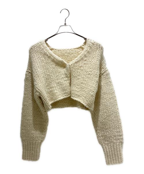 Plage（プラージュ）Plage (プラージュ) roving hand ニットカーディガン 24080922725030 アイボリー サイズ:FREEの古着・服飾アイテム