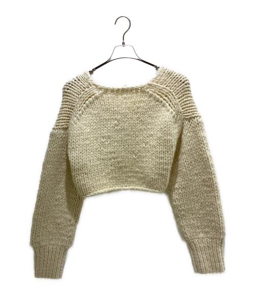 Plage（プラージュ）Plage (プラージュ) roving hand ニットカーディガン 24080922725030 アイボリー サイズ:FREEの古着・服飾アイテム