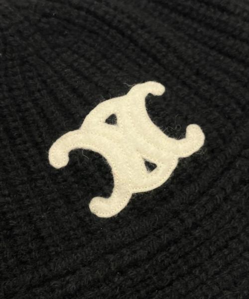 CELINE（セリーヌ）CELINE (セリーヌ) トリオンフ クロシェ バケットハット ブラックの古着・服飾アイテム